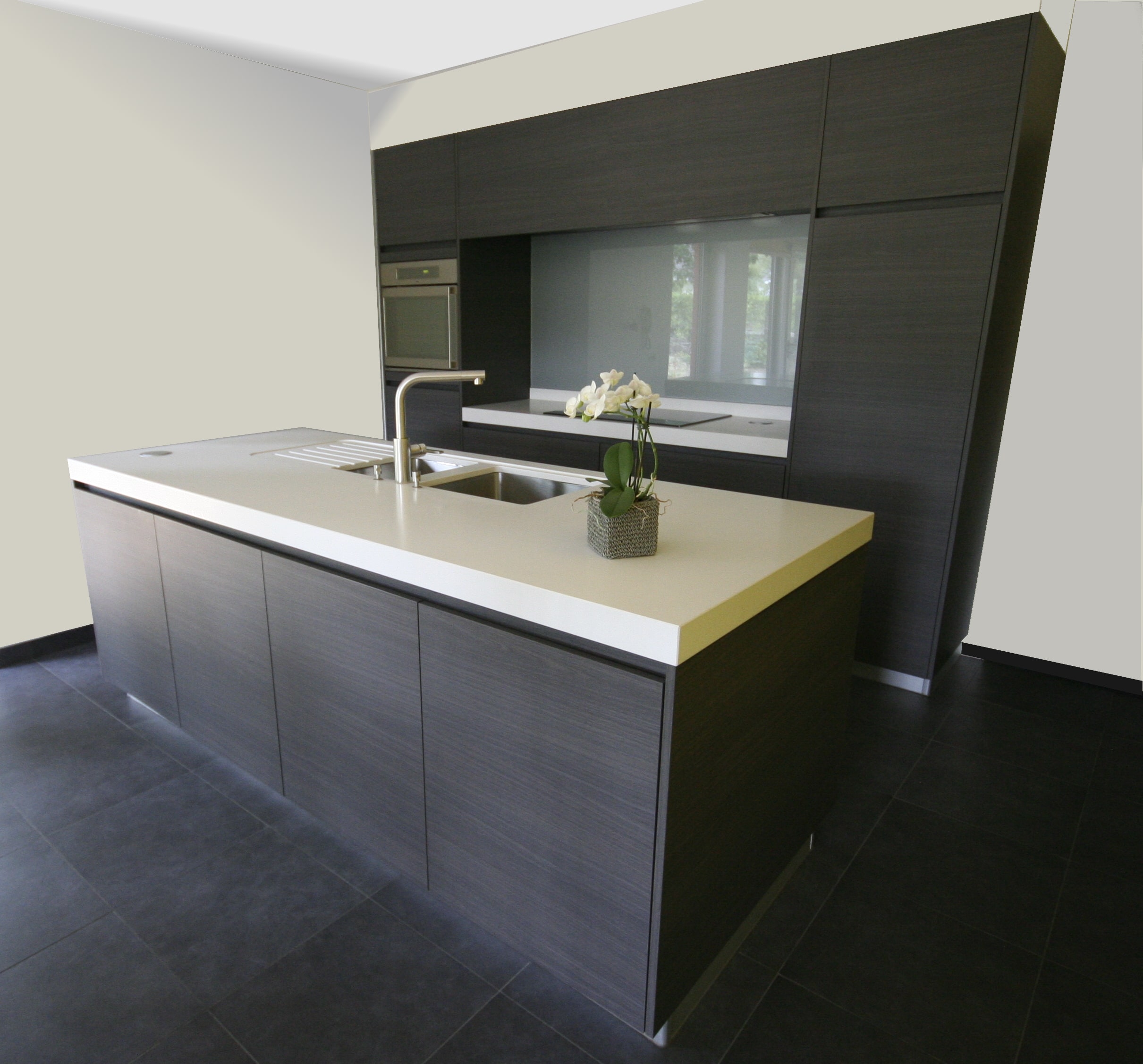Zwart witte keuken